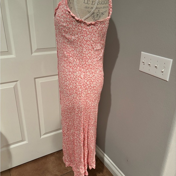 Derek Heart Pink and White Floral Midi Dress size Large - Picture 5 of 8